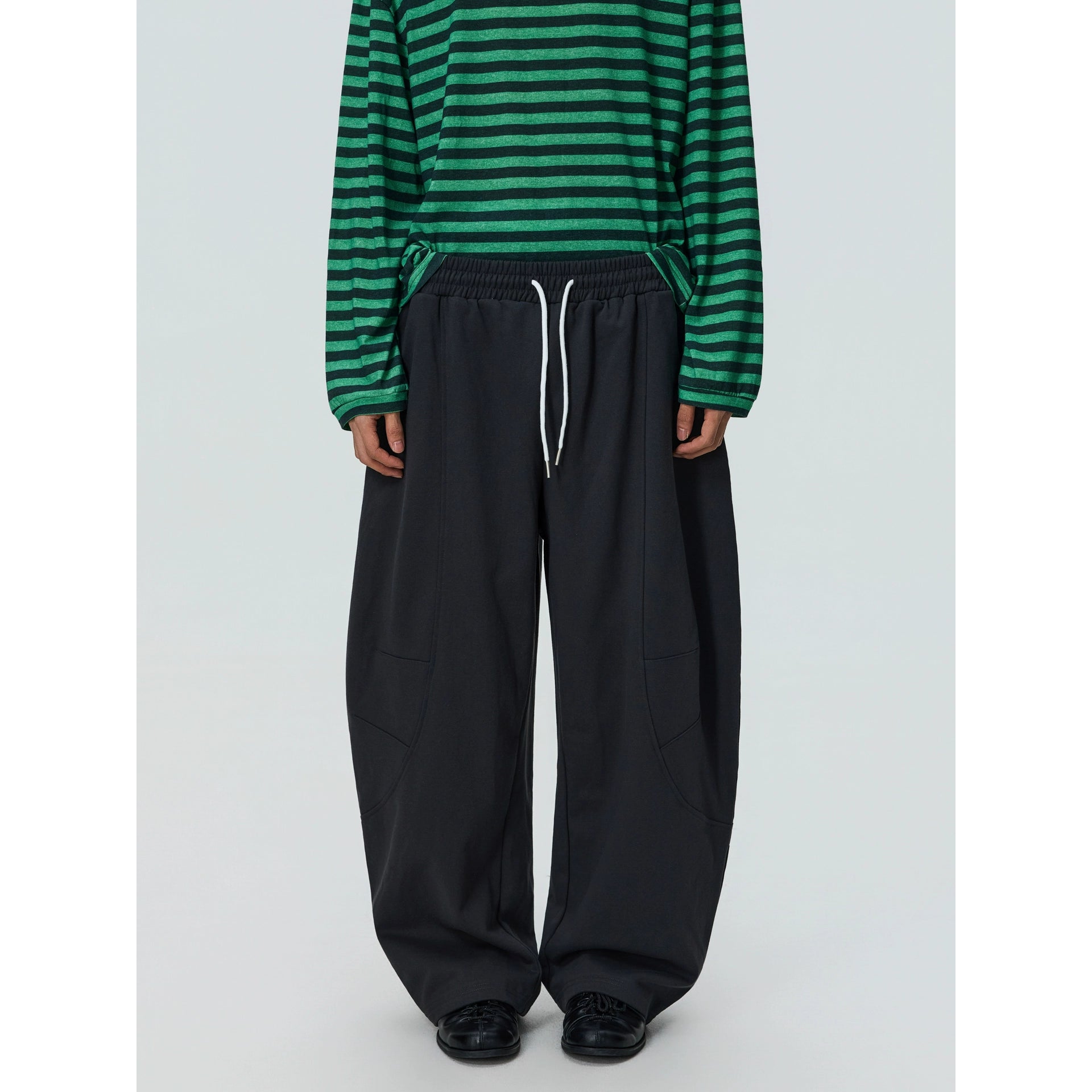 BTSG Retro Silhouette Drawstring Sweatpants