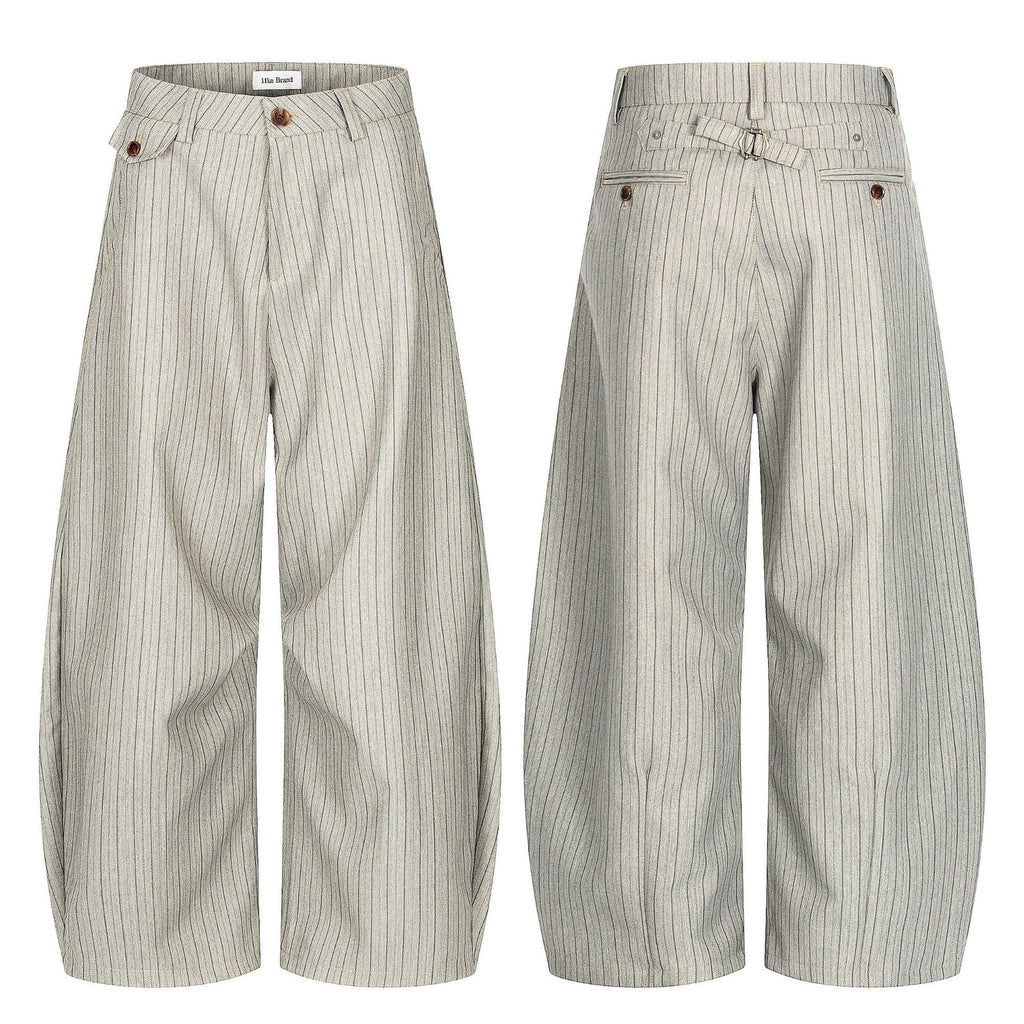 11KN Striped Retro Loose Pants