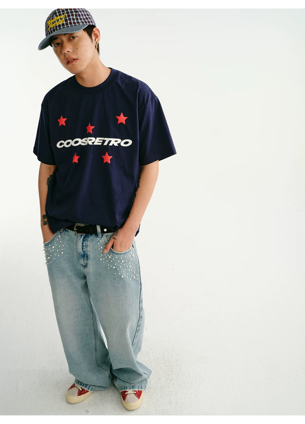 CoosRetro Quick Drying Cooling Loose Letter Printed Tee