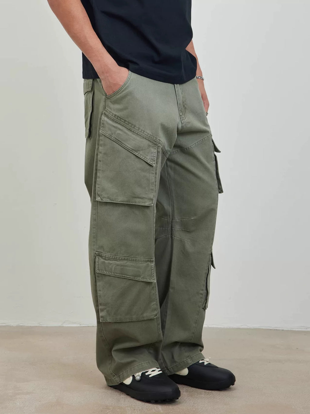 Blank Map Vintage Loose Tooling Trousers