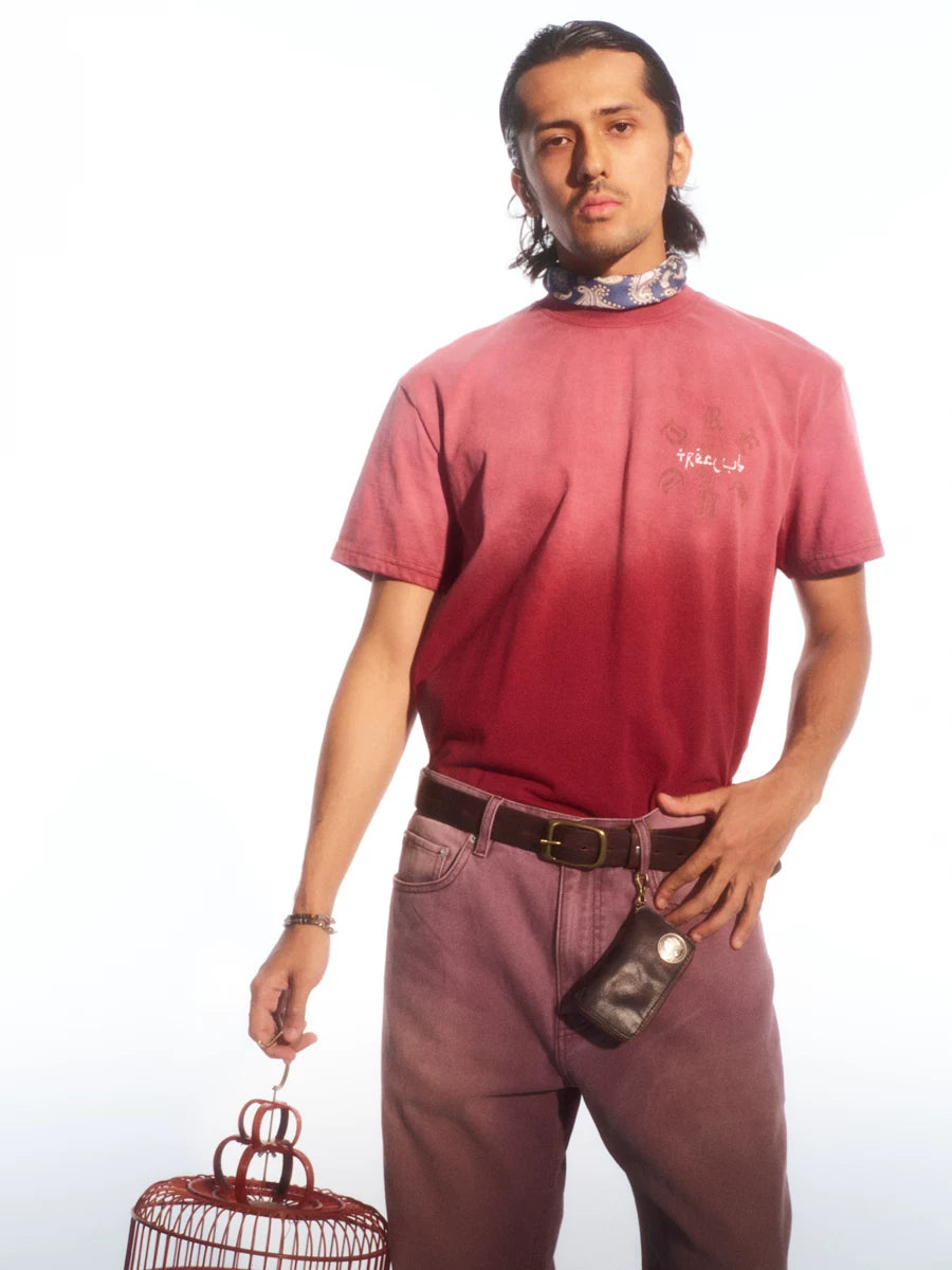 TREClub Retro Gradual Change Print Casual Tee