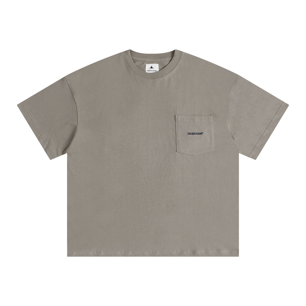 DESICCANT Embroidery LOGO Silhouette Loose Tee