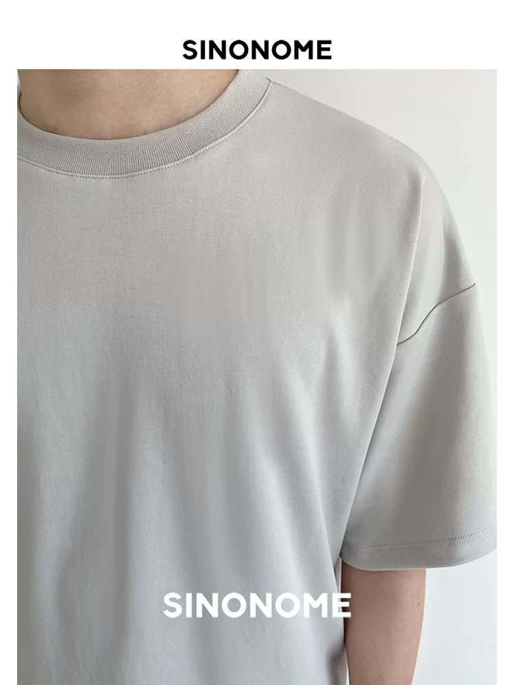 SINONOME Crew Neck Shape Cool Tee