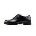 HANQIAORJI First-layer Cowhide Square Head Height-increasing Leather Shoes
