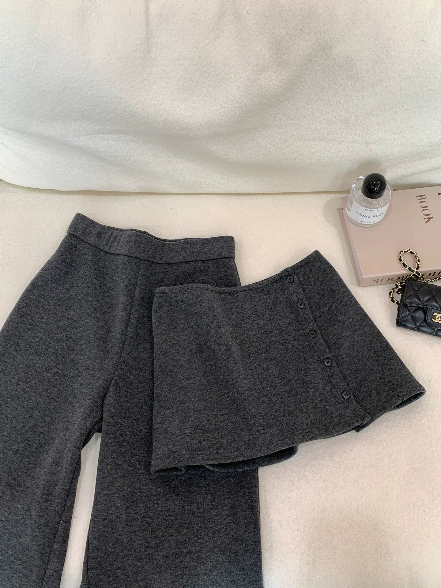 Even Fleece Thick Leg Straight Casual Fart Curtain Pants