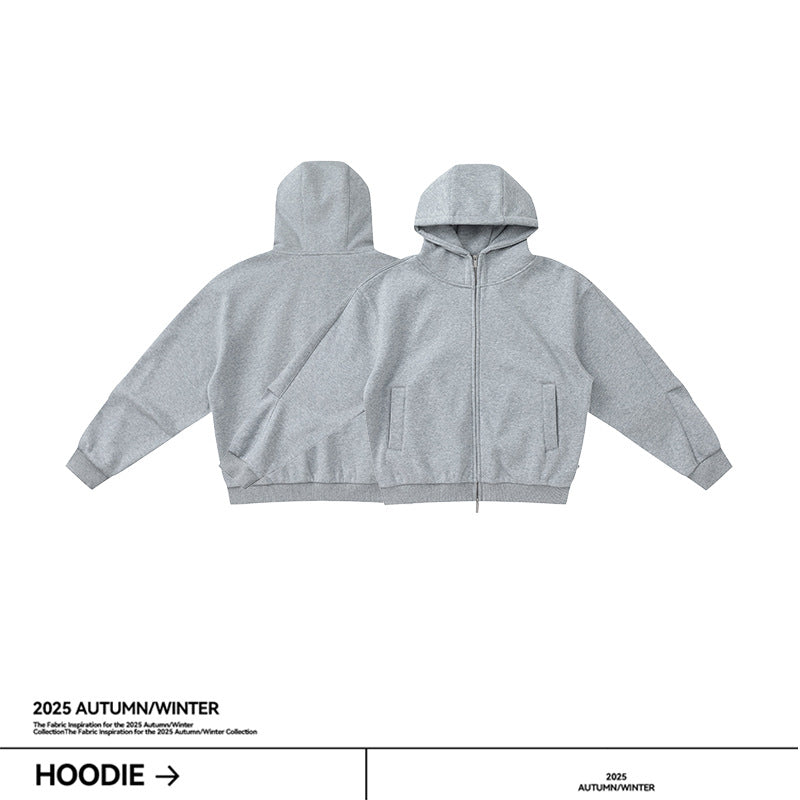 UNF Loose Hooded Fleece Thermal Turtleneck Jacket