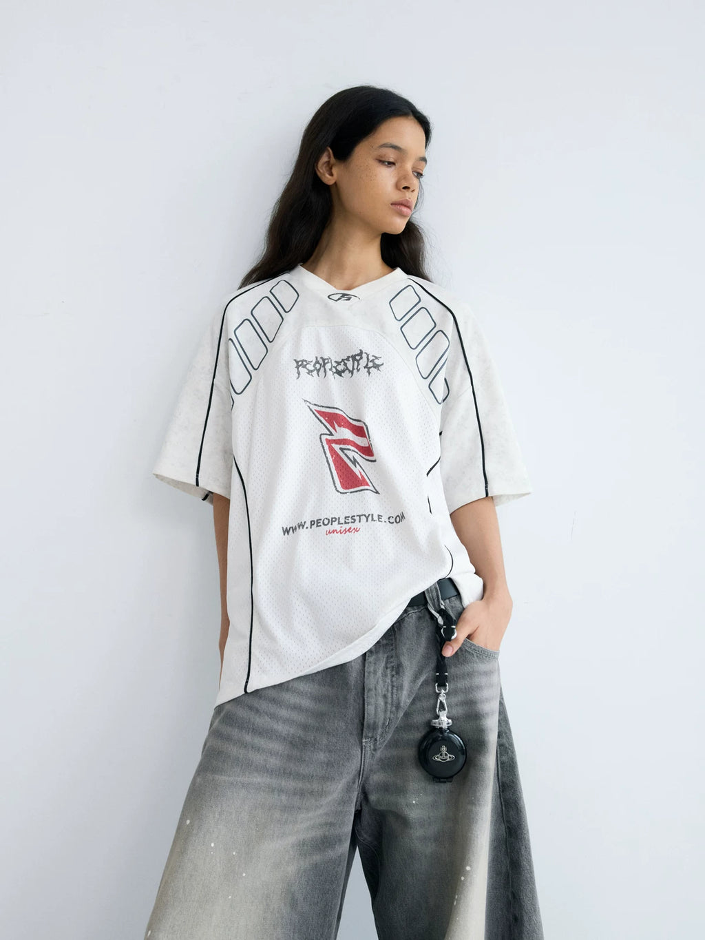 PEOPLESTYLE Racing Quick-drying Sports Air Breathable Tee