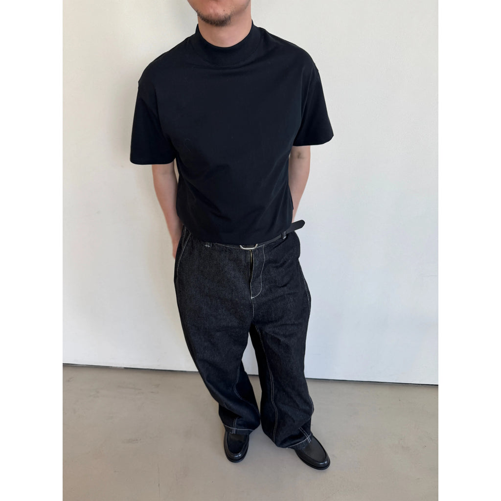 Anniehall Small Turtleneck Front Shoulder Casual Tee