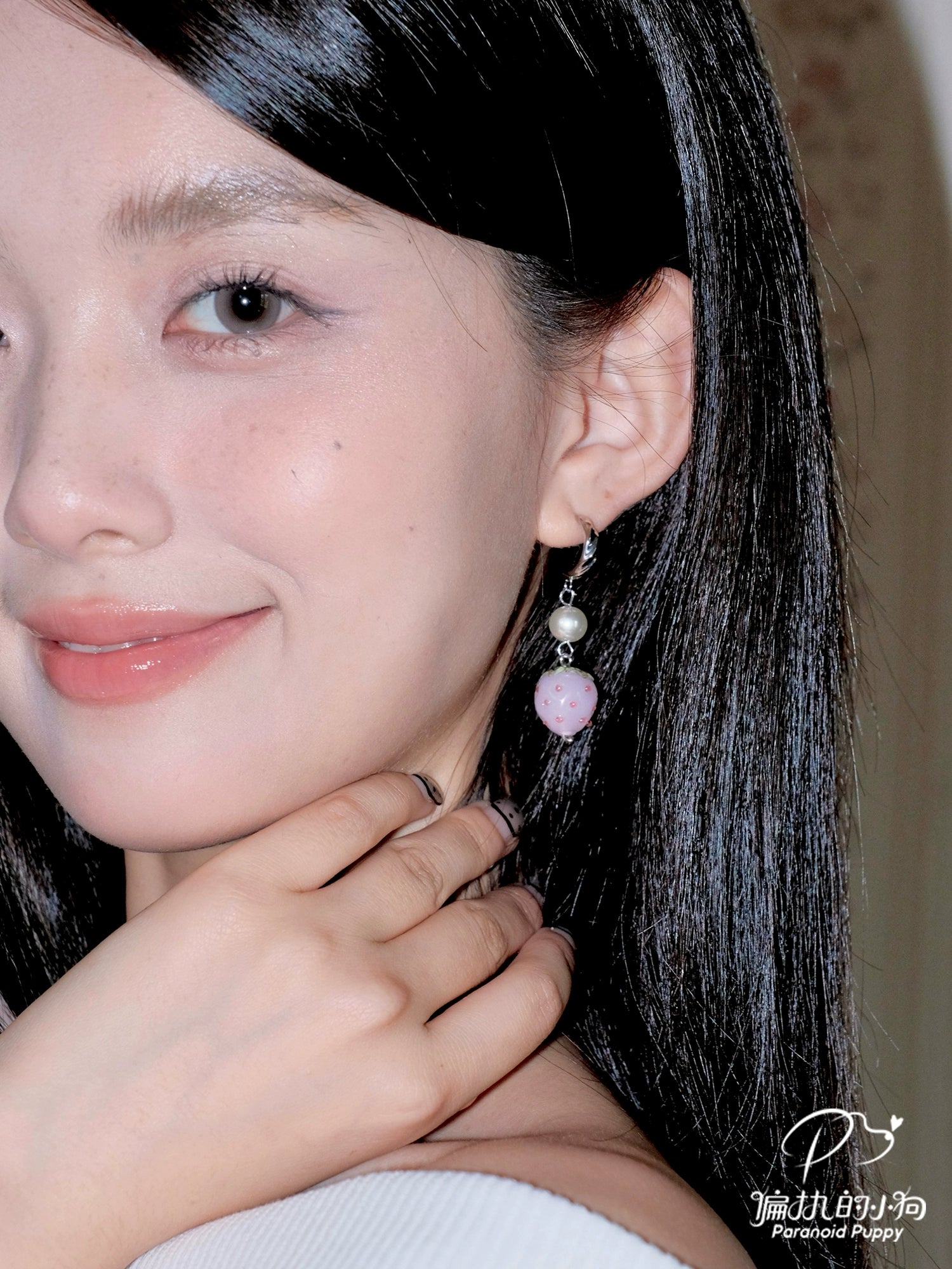 ParanoidP Strawberry Cake Pendant Earrings