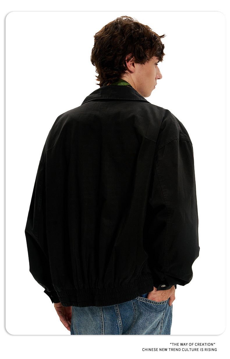 11KN Vintage Loose Lapel Casual Jacket