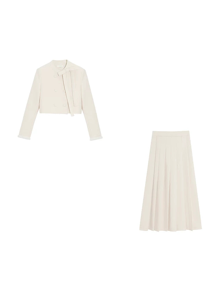 Wildberry Daughter Style Fashion Elegant and Thin Two-piece Suit