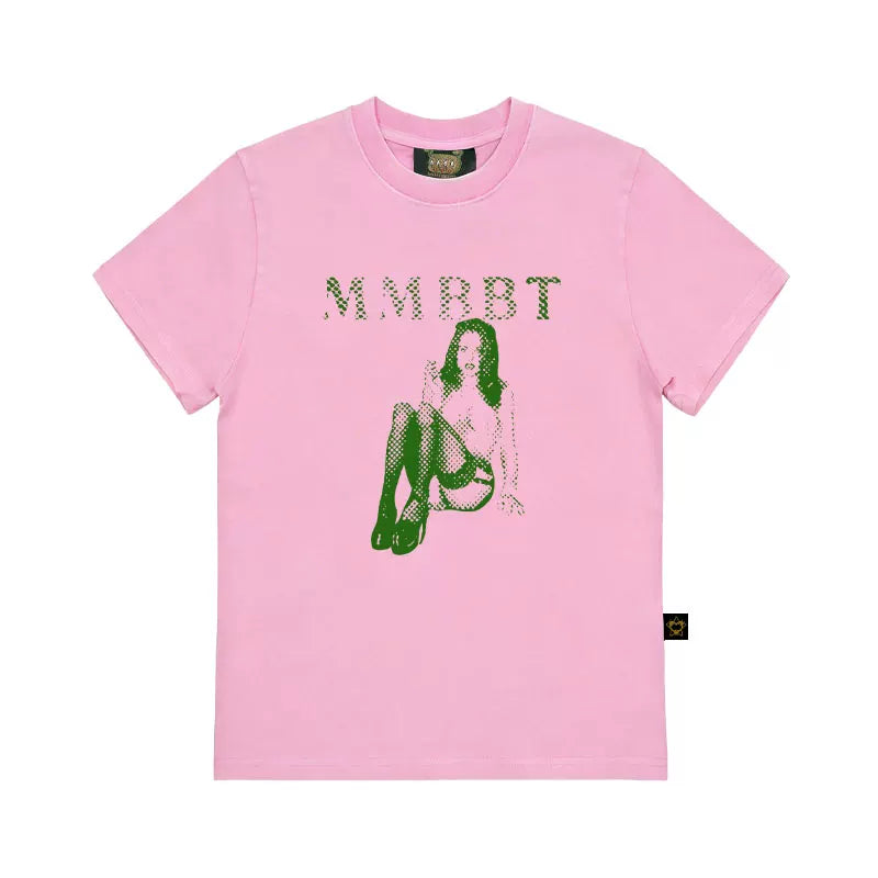 MMBBT Retro Character Print Crew Neck Slim Tee