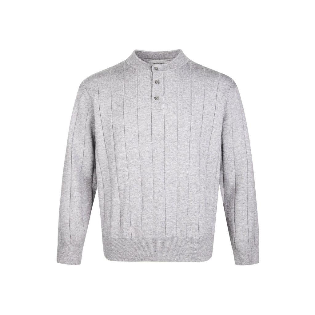 MADEEXTREME Vintage Henry Collar Casual Long Sleeve