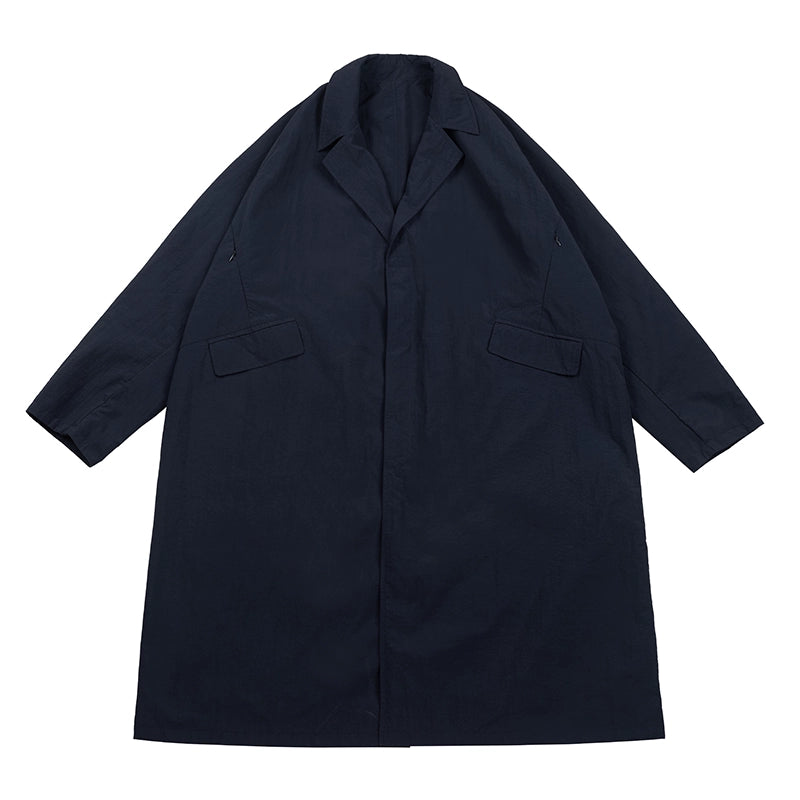 NOEARS Japanese Retro Ruffian Handsome Loose Silhouette Trench Coat