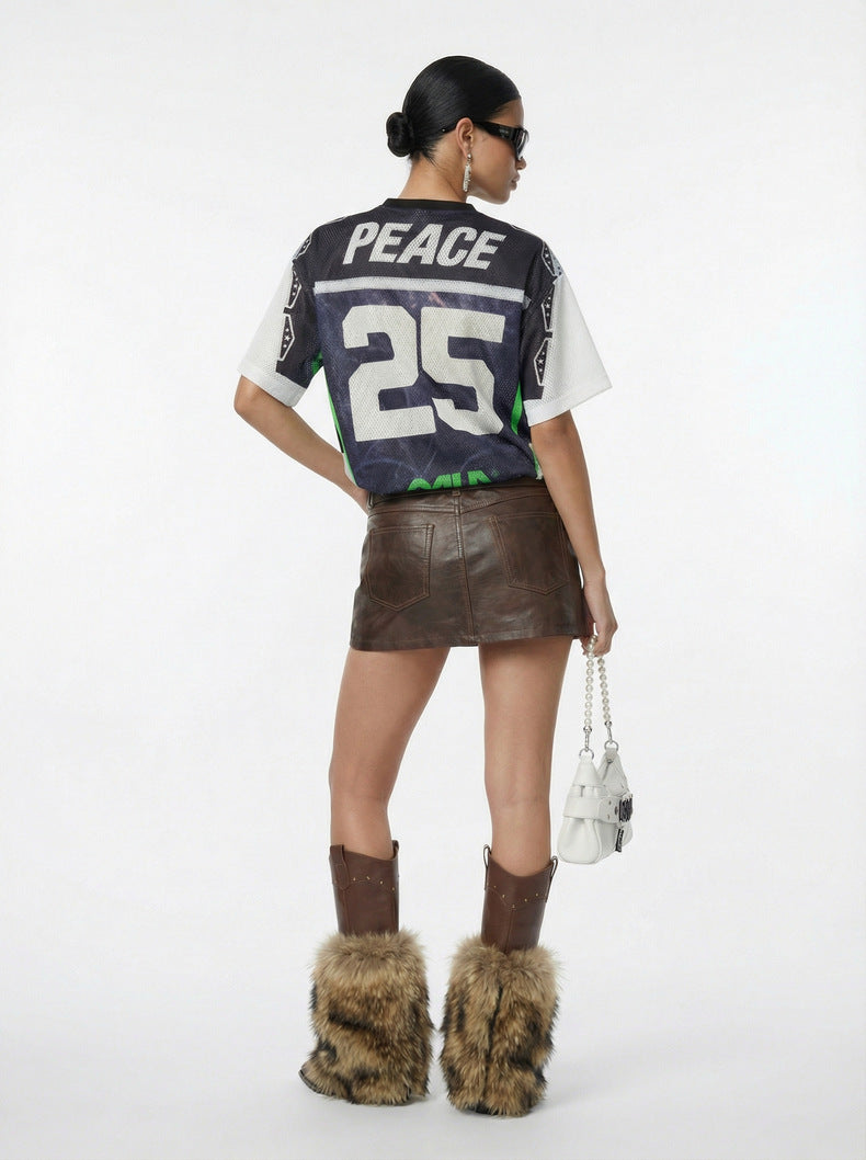 Inflation Tiger Street Digital Printing Breathable Short Sleeve