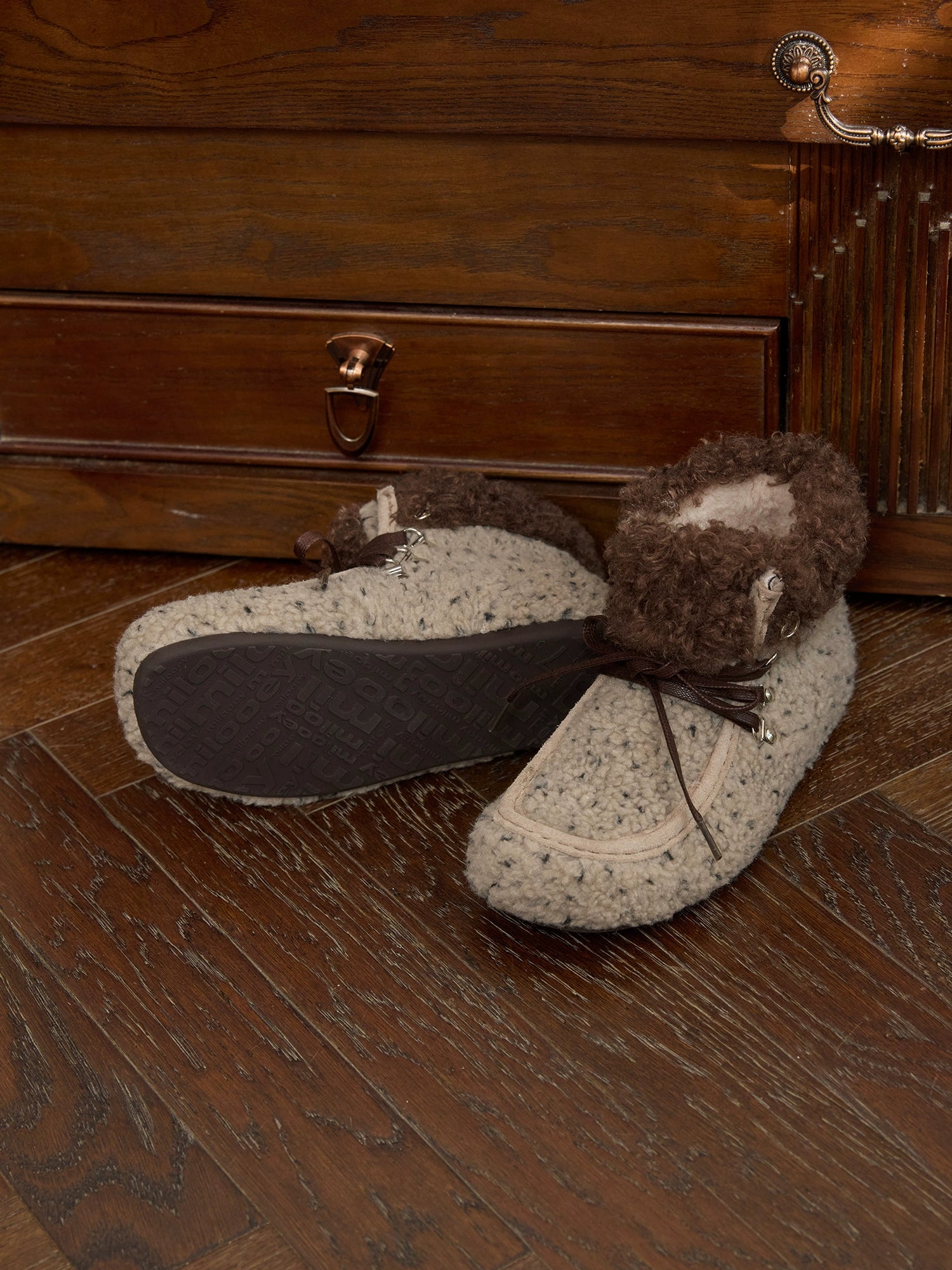 Milooey Flat-bottomed Thermal Velvet Snow Boots