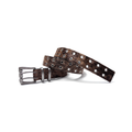 DPOL Maillard Cowhide Double-row Pin Buckle Belt