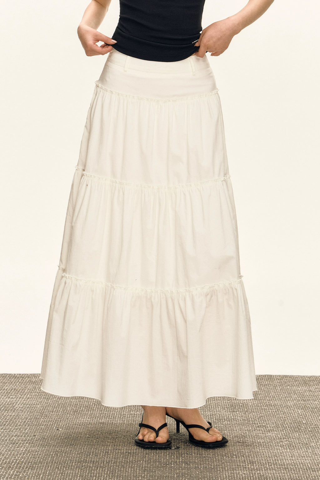 Ariseism Vintage Casual Pleated Skirt