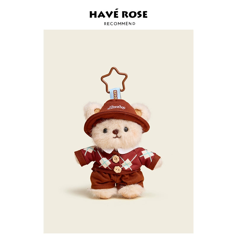 HAVEROSE Cake Bear Plush Doll Pendant