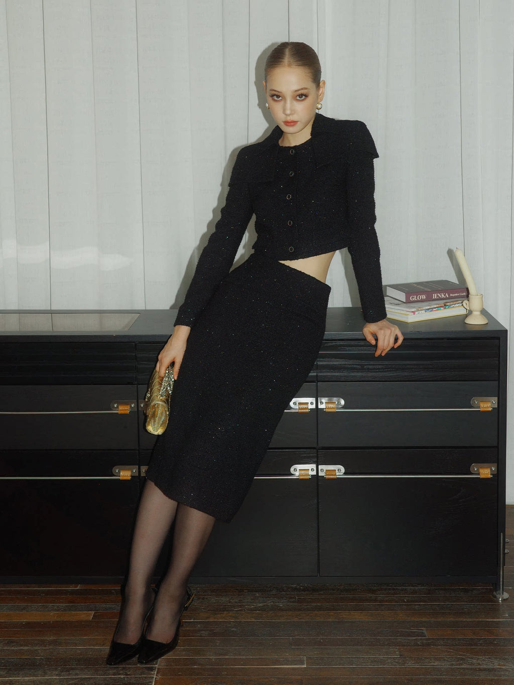 FINDYAWINGS Temperament Medium and Long Skirt Set