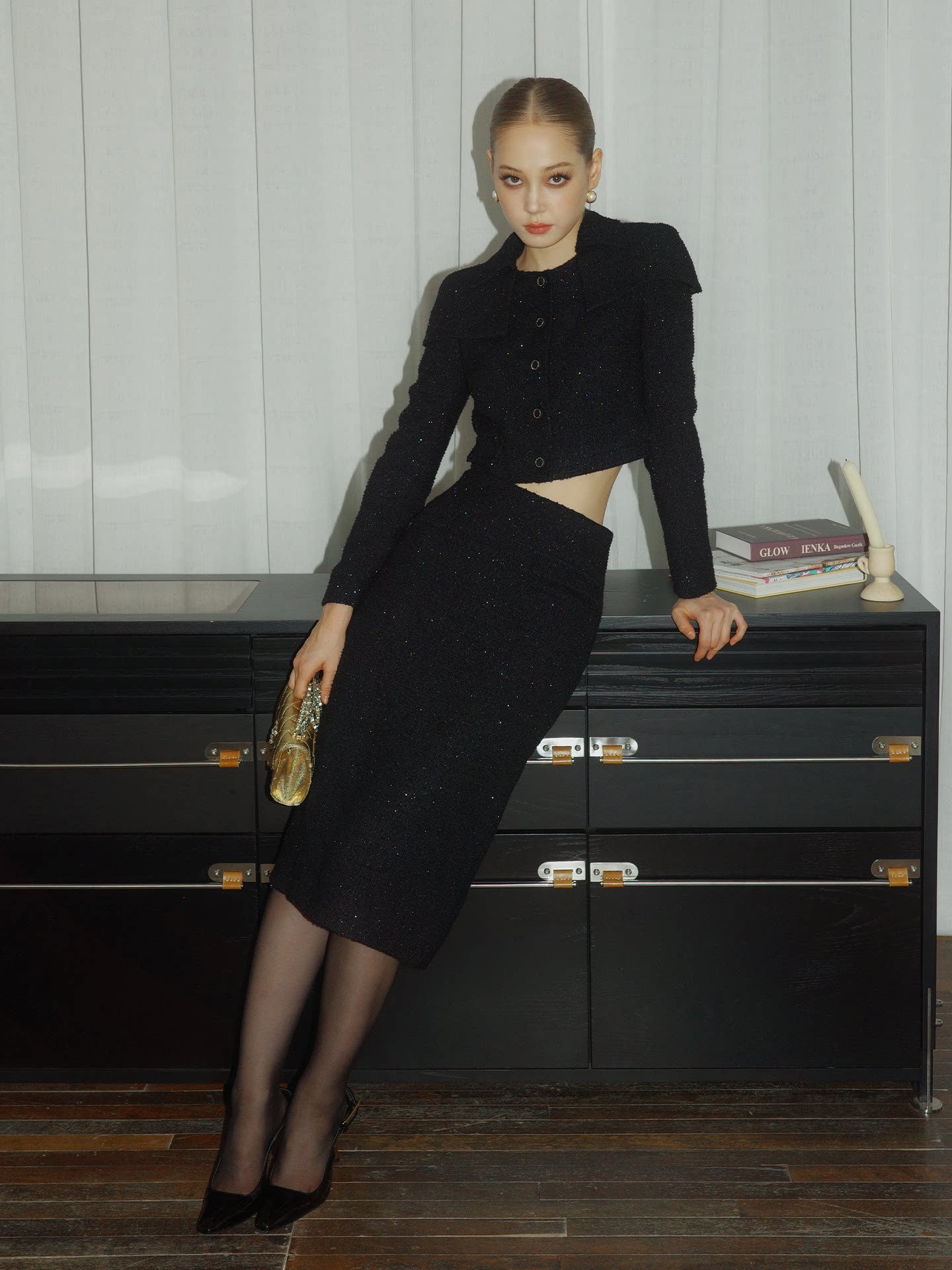FINDYAWINGS Temperament Medium and Long Skirt Set