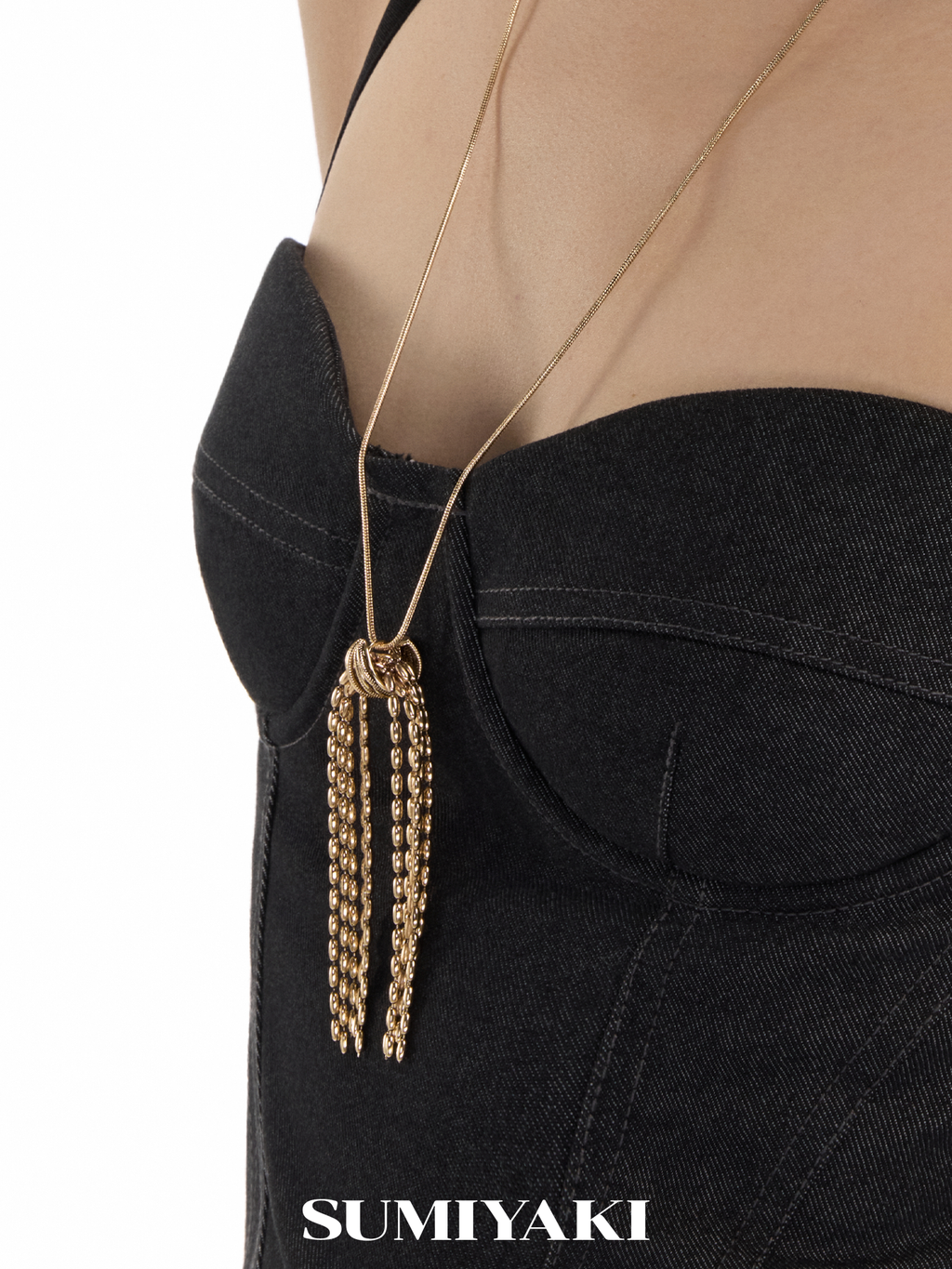 SUMIYAKI Multi-layer Chain Simple Neutral Necklace