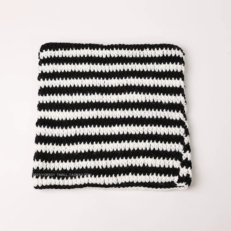 YORSOY Knitted Striped Wool Hat