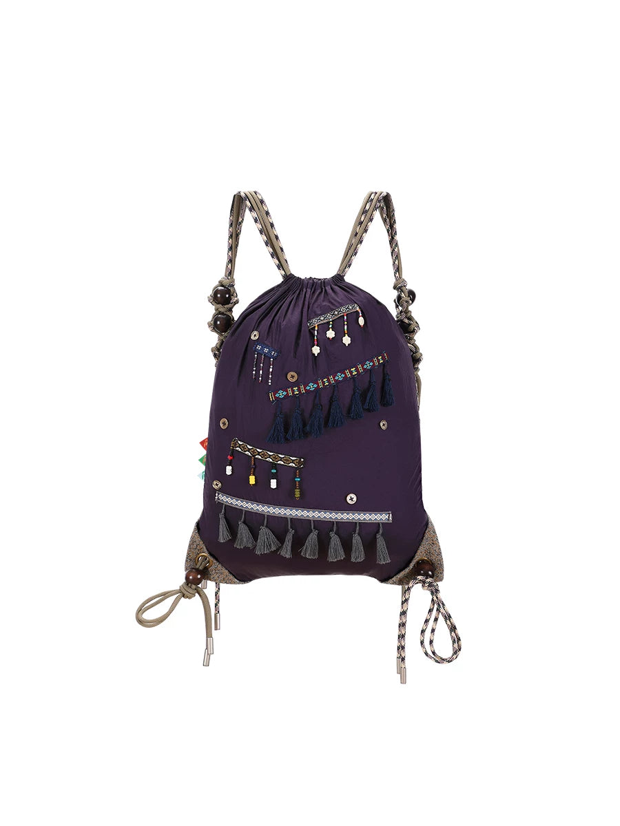 CONP Colored Rock Braided Lightweight Drawstring Bag