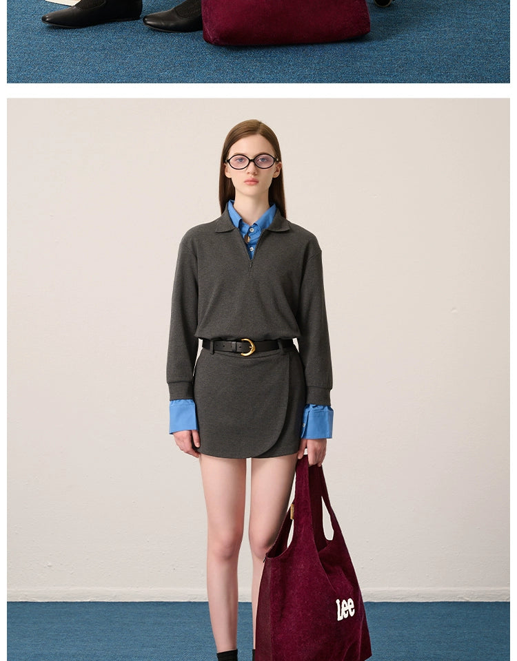 Lee Corduroy Large Capacity Handheld Shoulder Bag