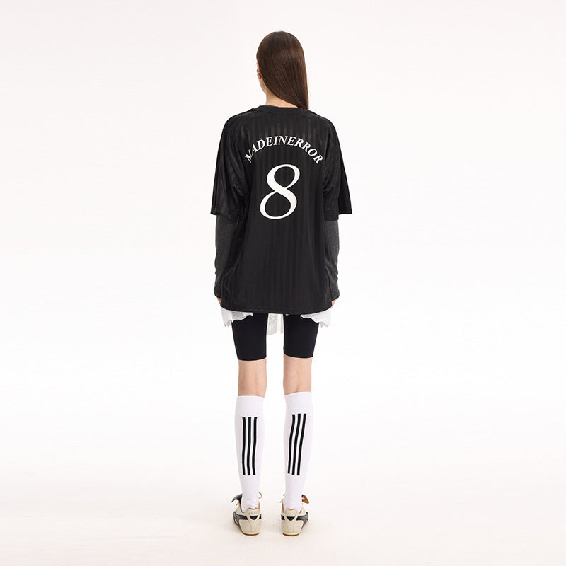 UNF striped retro jersey Tee