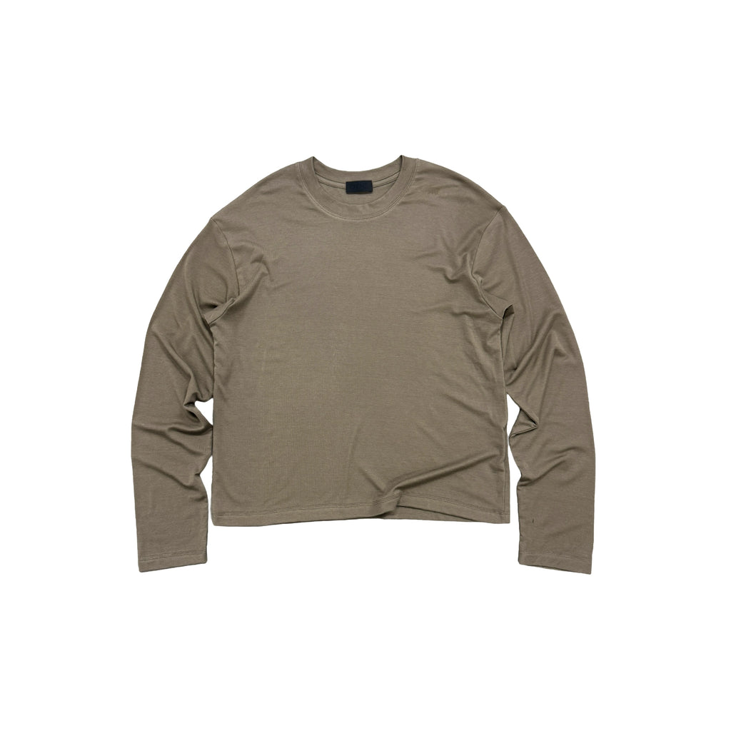 PLUS NO LOGO Crew Neck Bottom Drape Long Sleeve