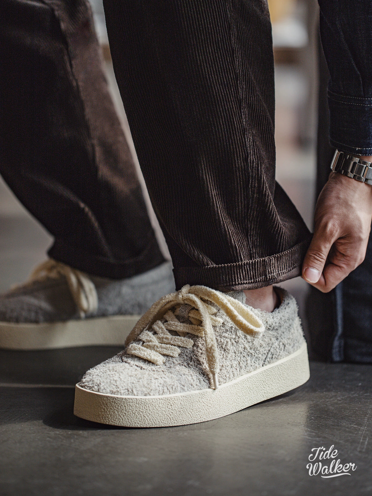 Madden Versatile Flip Fur Platform Heightening Board Shoes