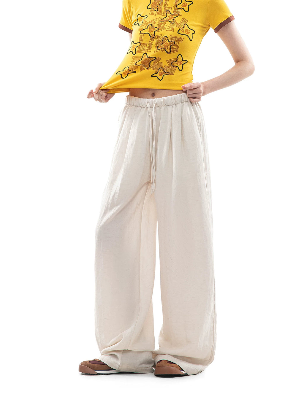 CHANT2nd Wide Leg Loose Pendant Casual Pants