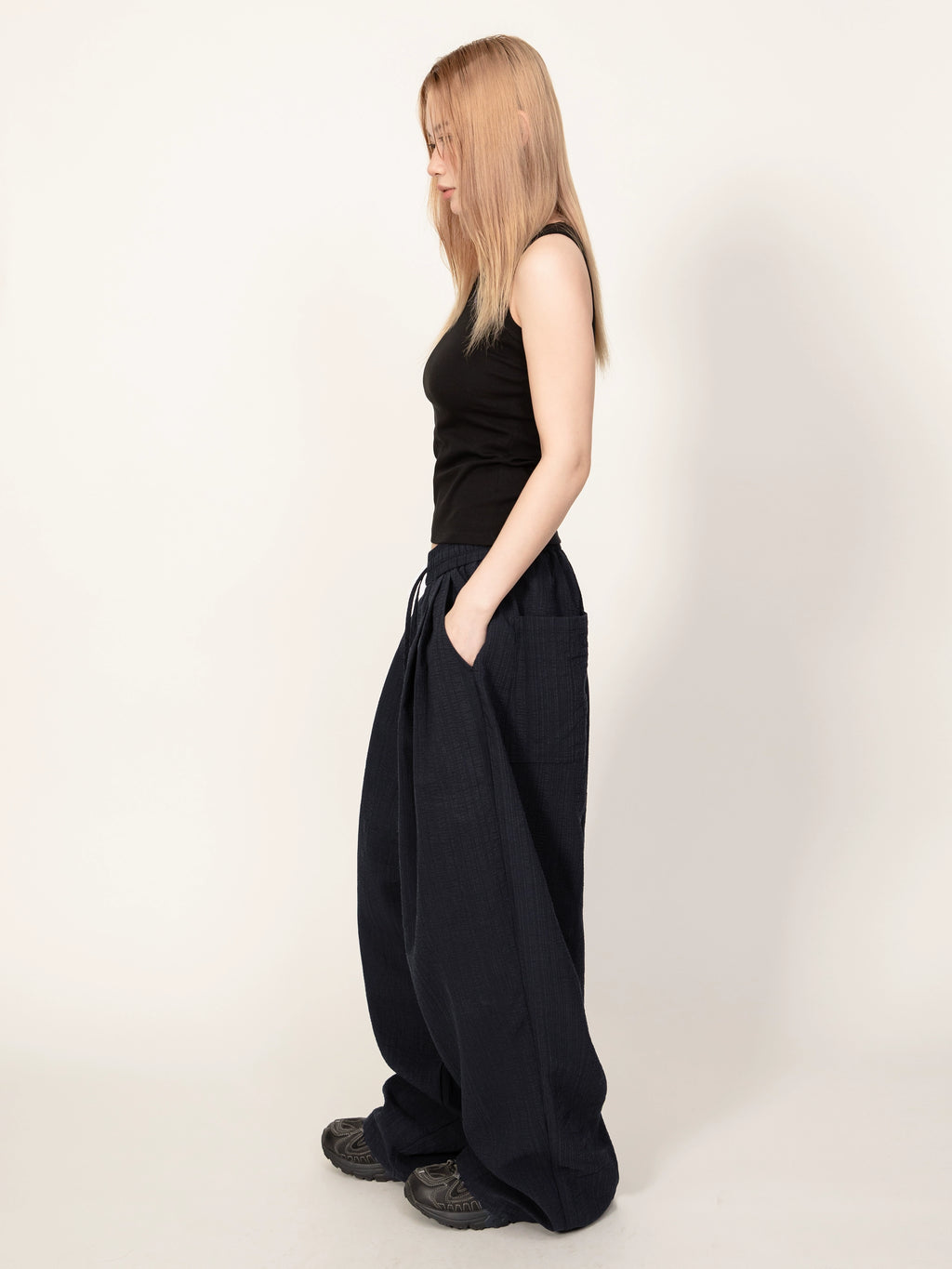 RHOMEHOUS Casual Lazy Wide Leg Pants