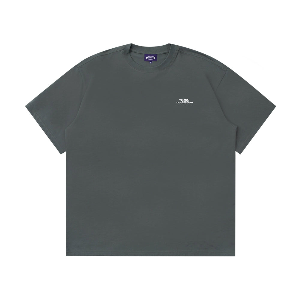 Loopsoon Back Letter Print Versatile Tee