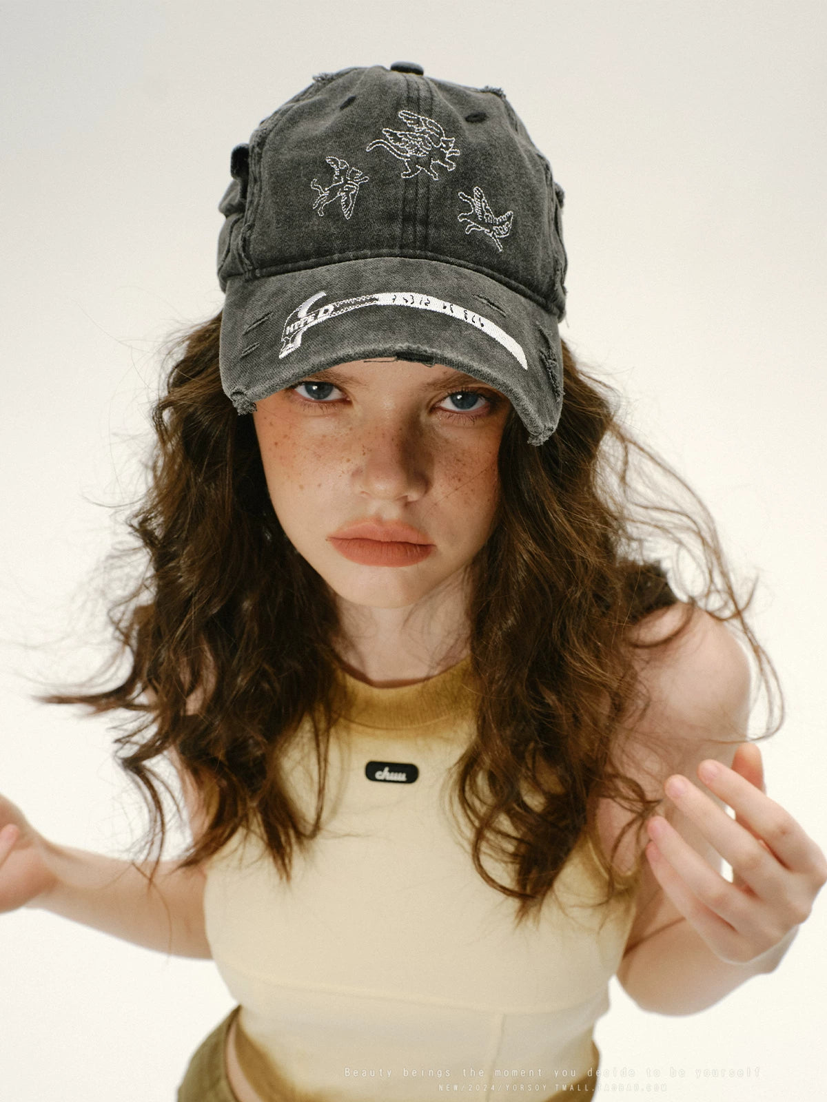YORSOY Vintage Versatile Embroidered Baseball Cap