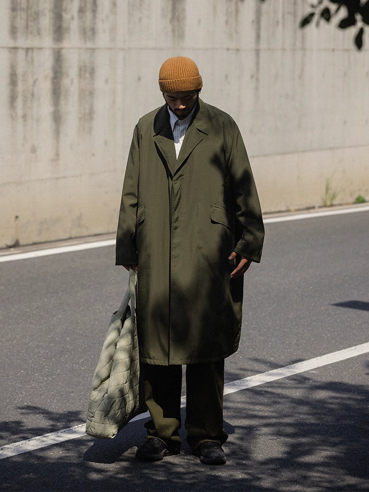 NOEARS Japanese Retro Ruffian Handsome Loose Silhouette Trench Coat