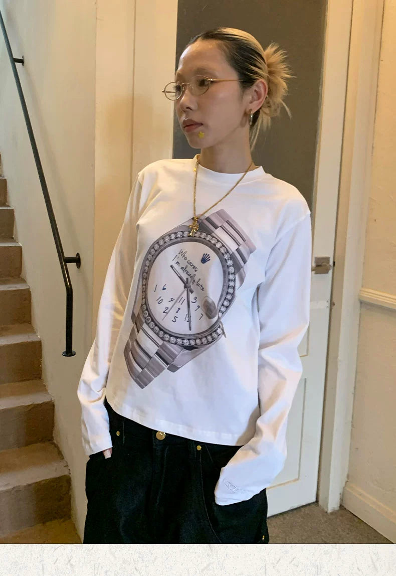 MMBBT Watch Printed Short Slim Long Sleeves