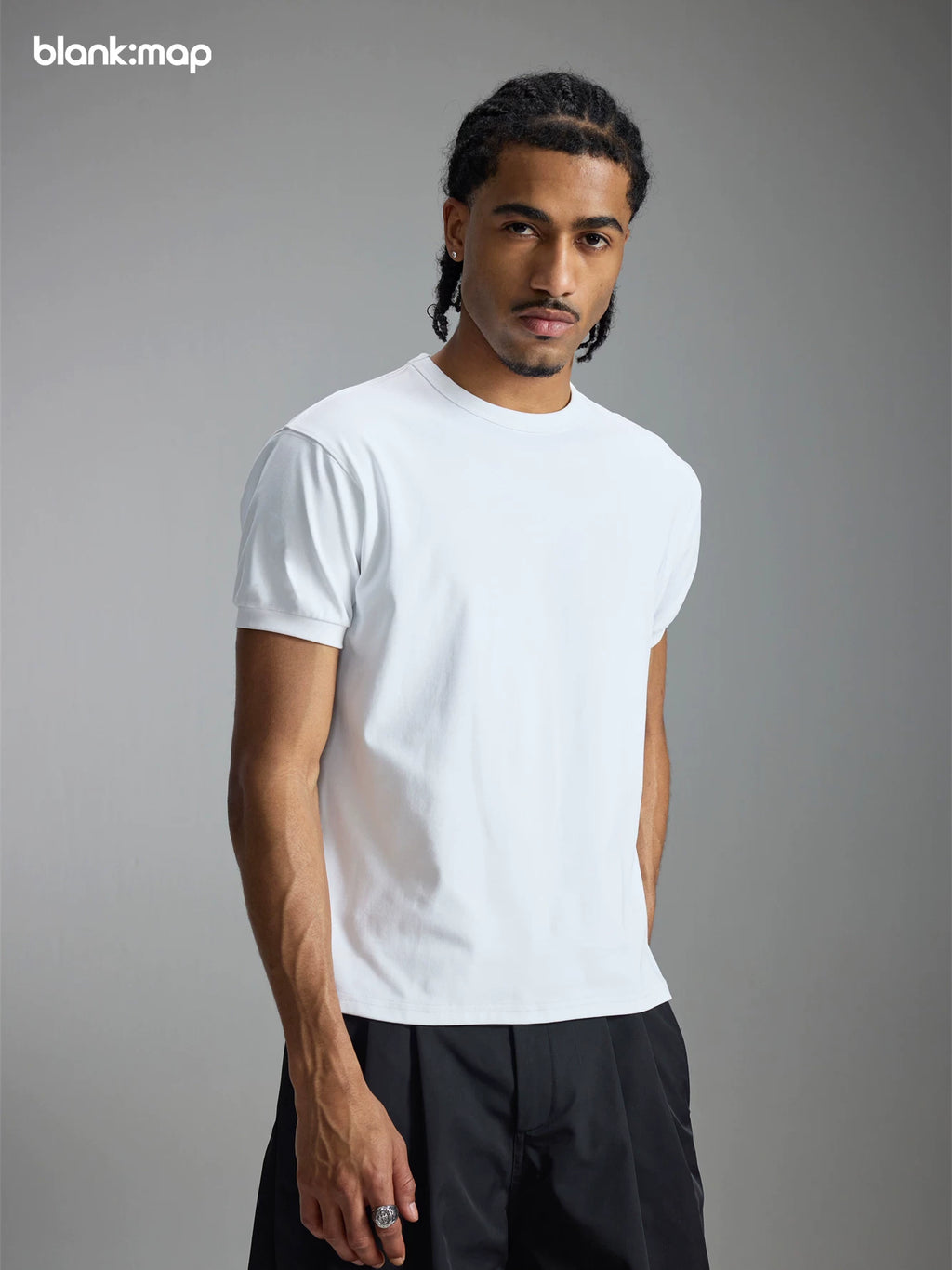 Blank Map Slim Casual Sports Tee