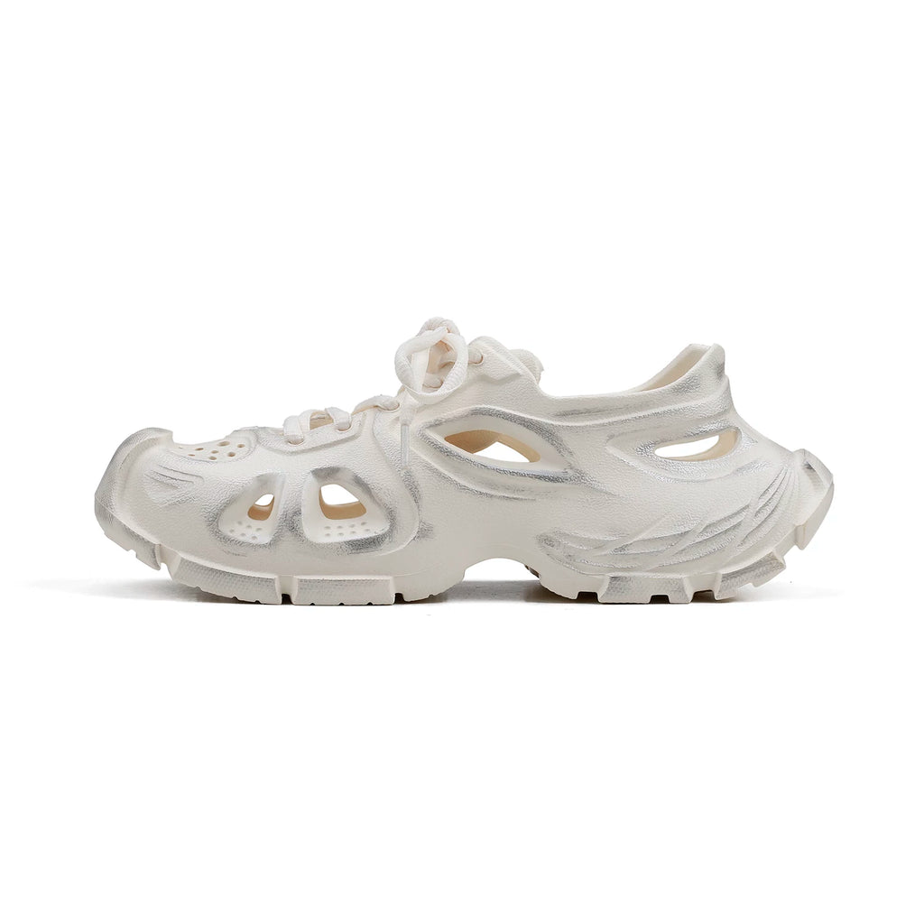 HANQIAORJI Outdoor Lightweight Hole Shoes Platform Sandals