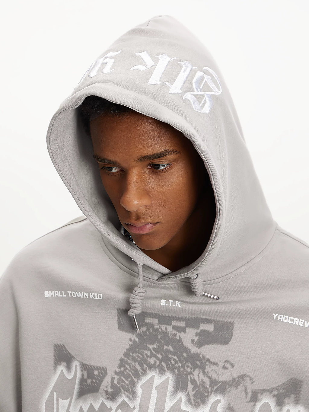 YADcrew Vintage Casual Hooded Sweater
