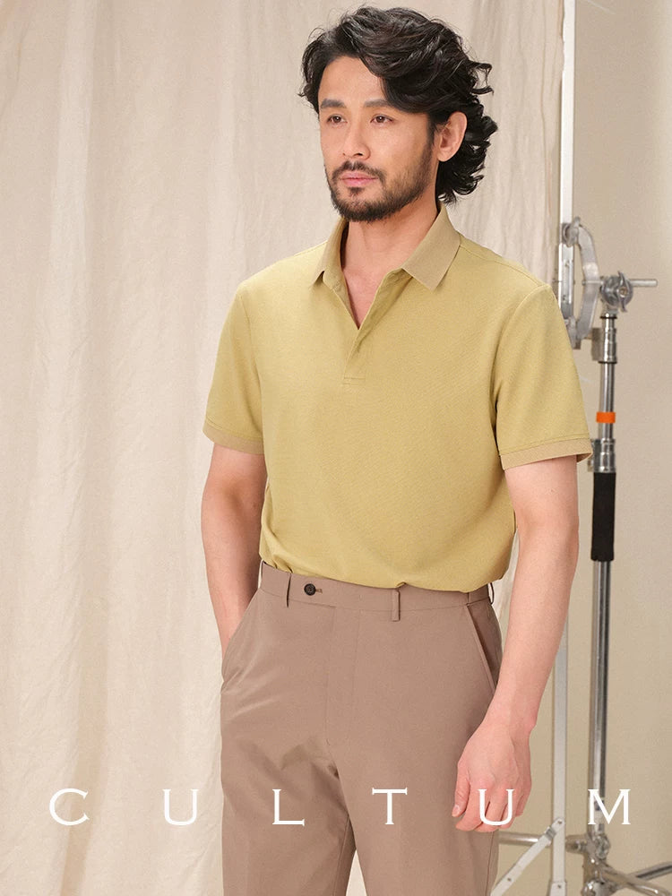 CULTUM Business Casual Versatile Solid Color POLO Shirt