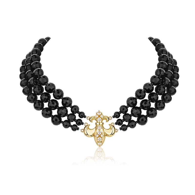 1JINN Iris Black Onyx Necklace