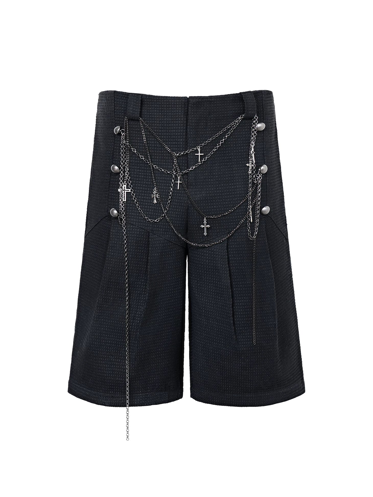 TZ Killer Removable Necklace Cropped Shorts