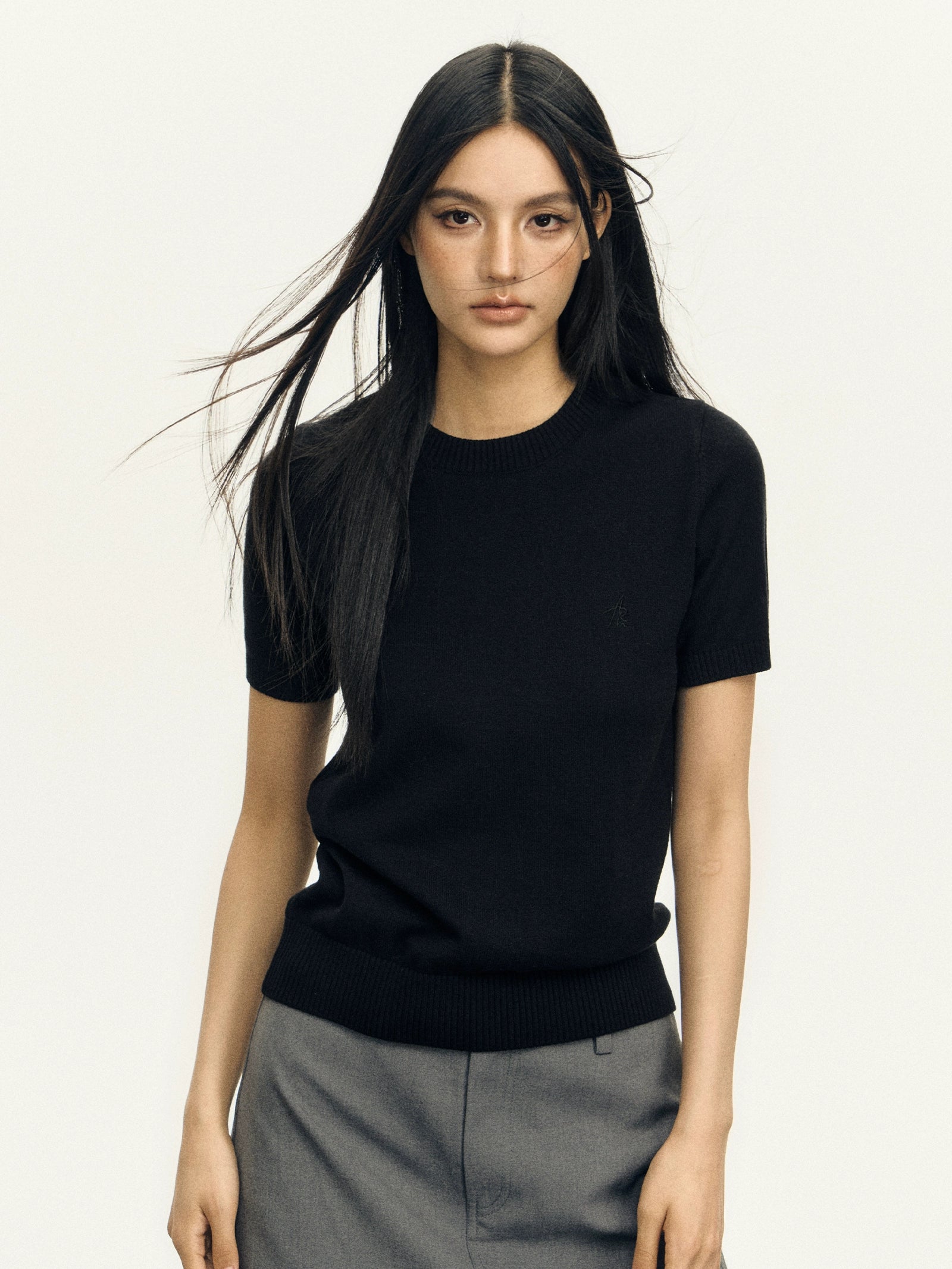 Ariseism Vintage Crew Neck Knitted Tee