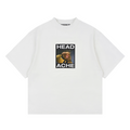HEADACHE Pattern Print Oversize Casual Tee
