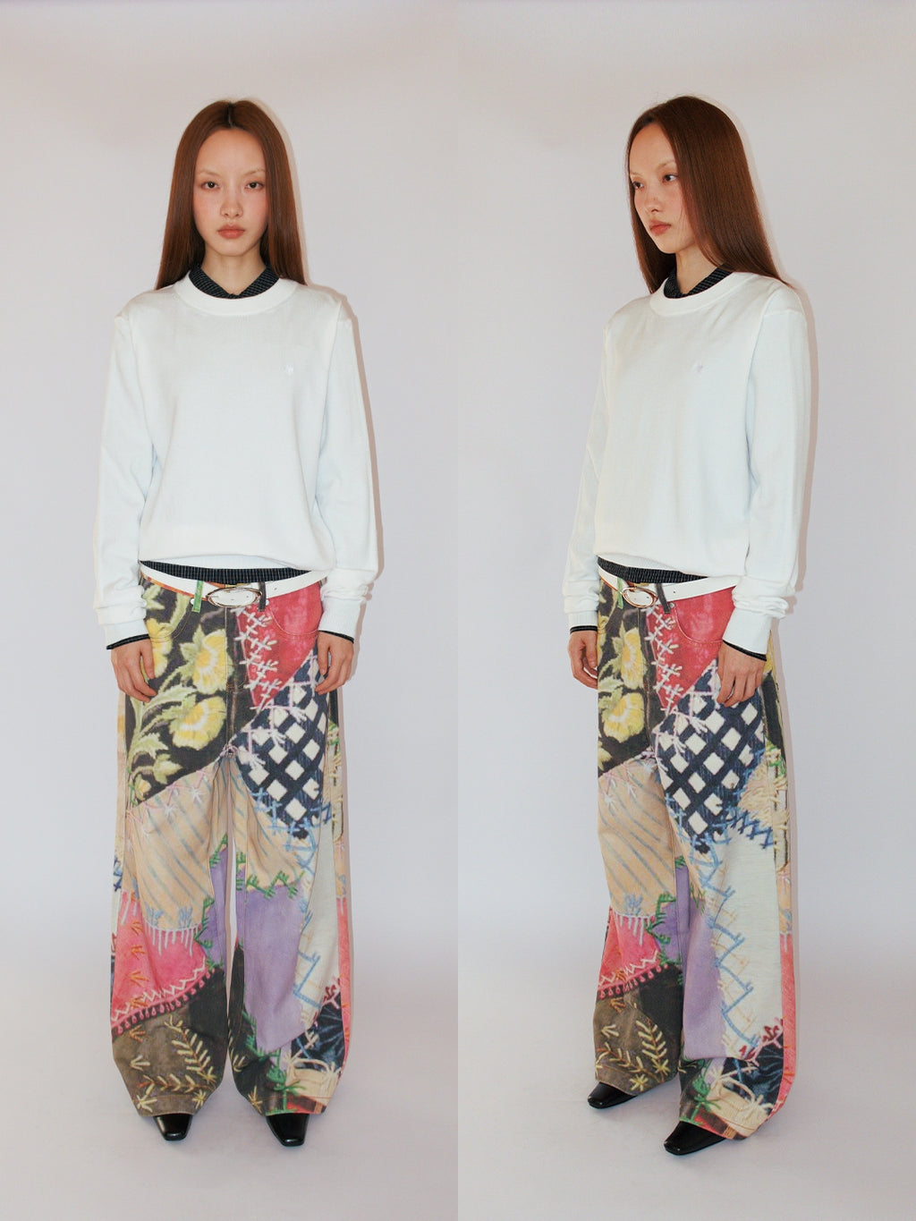 FUNKYFUN Old Collage Baijiapu Twill Casual Pants