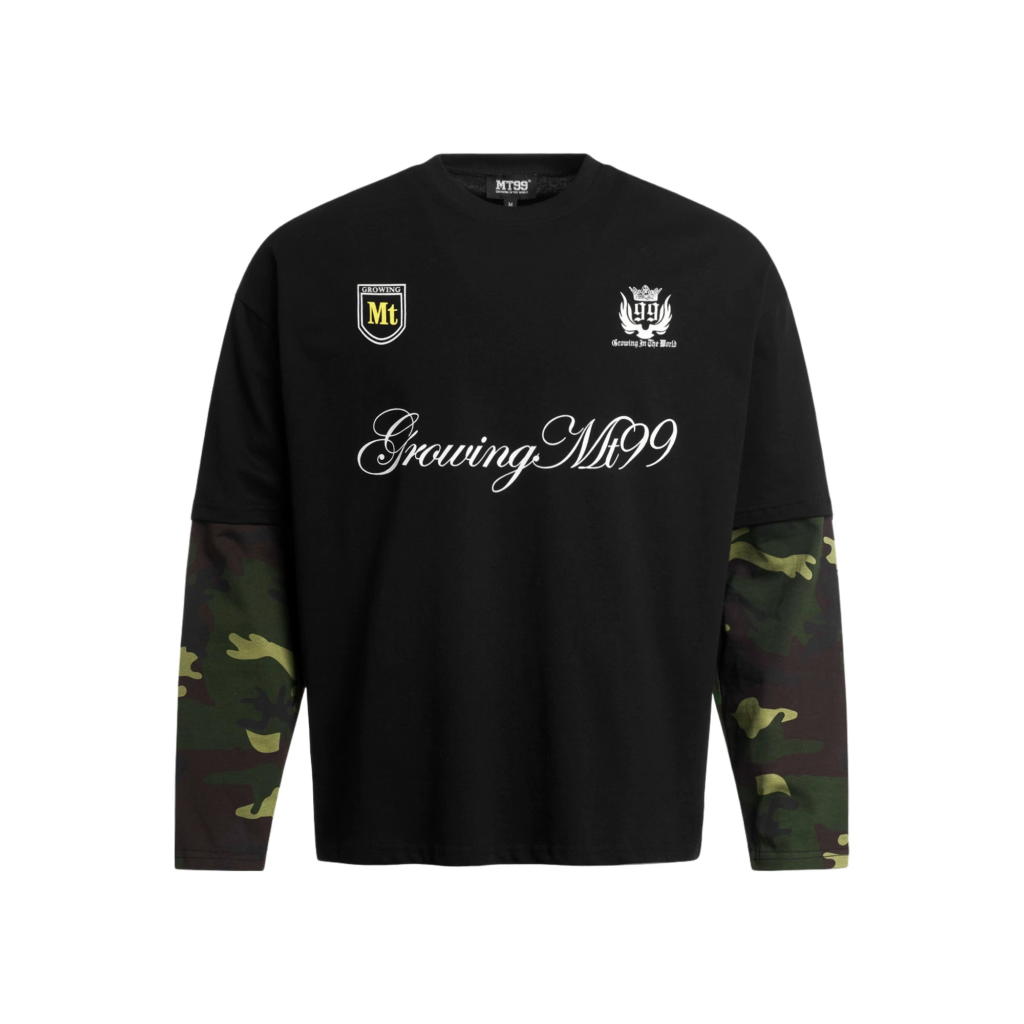MT99 Fake Two-piece Camouflage Splicing Long Sleeve