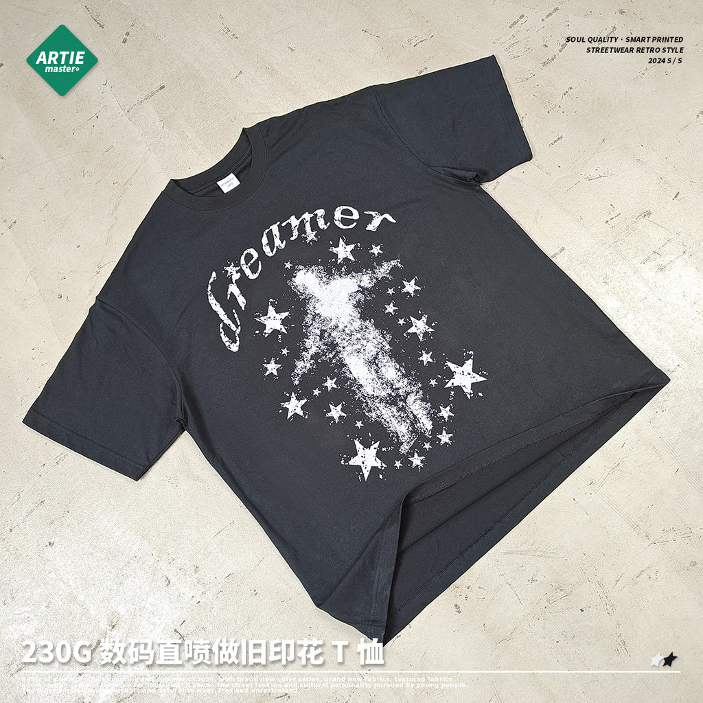 ARTIE Round Neck Trendy Brand Loose Printing Tee