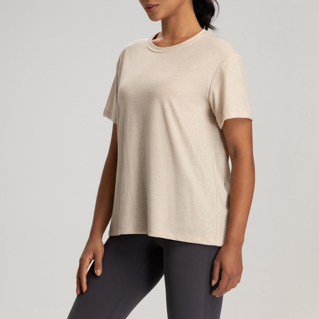 Athena Lulu Crew Neck Naked Breathable Tee